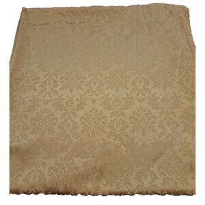 Gold Damask Tablecloth Rectangular Brocade Lotus Flower Baroque Large 82x56